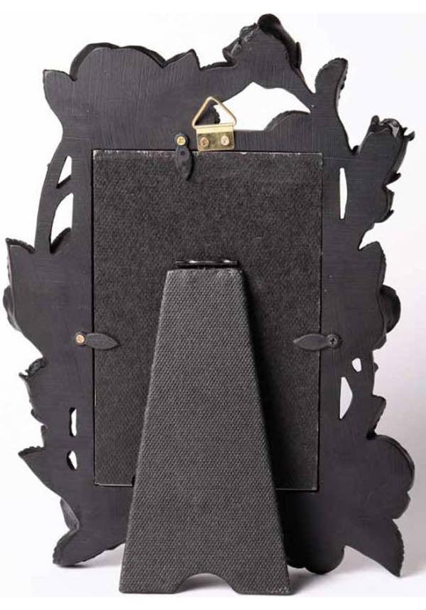 Matte Black Decorative Rose & Vine Photo Frame for 6x4' Images