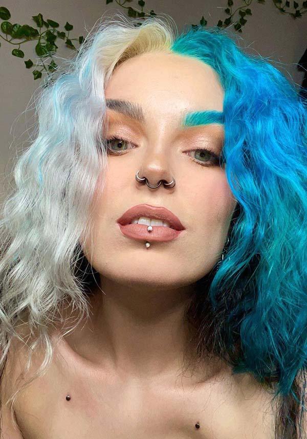 Vibrant Peacock Blue Semi - permanent Vegan Hair Colour