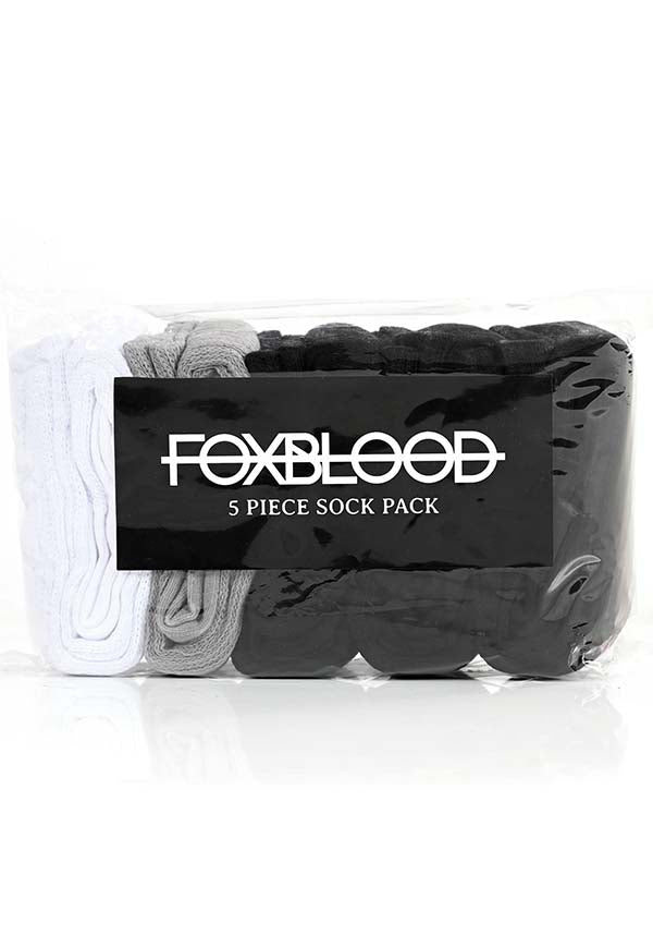 Foxblood Multi - Pack Scrunch Socks for US Size 5 - 11