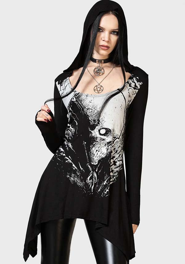 Lone Spirits Stylish Hooded TOP
