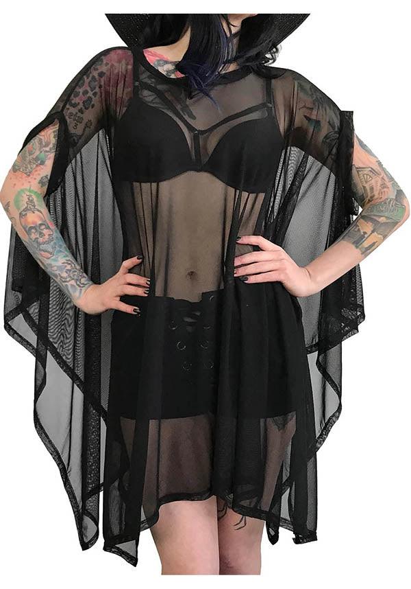 Oversized Mesh Rhiannon Flowing Tunic Top for Summer