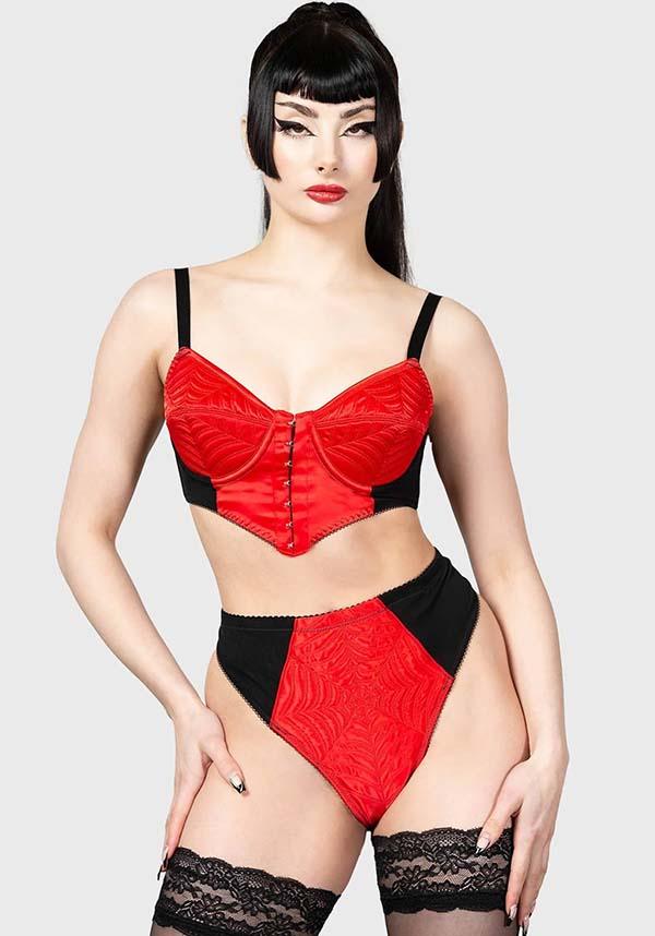 Scarlet Soft-Stretch Spiderweb High-Waisted Panty