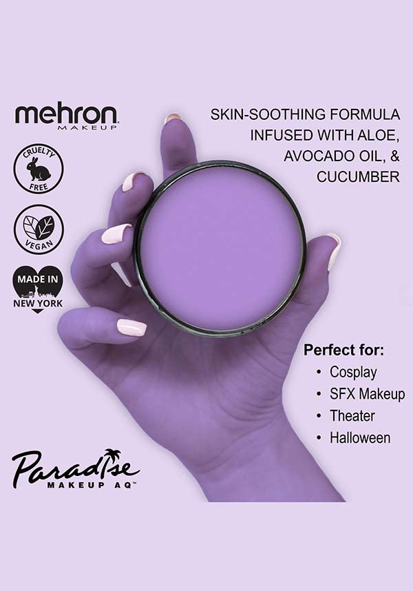 Mehron's Premium Water-Based Paradise Makeup AQ Face and Body Paint in Purple Shade