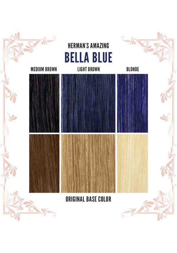 Bella Blue Semi - Permanent Vegan Hair Colour for Intense Ocean Tones