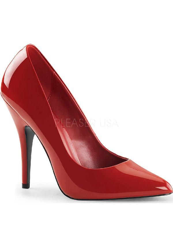 PRE-ORDER! Patent Red Seduce-420 Kitten Heels with 5' Heel