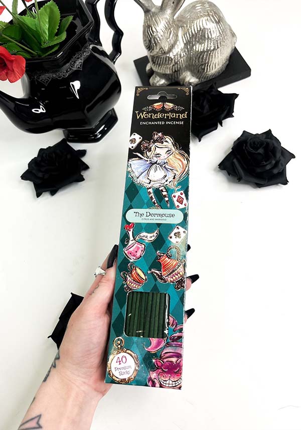 Wonderland Themed Incense Sticks Set Along With a Handy Incense Holder