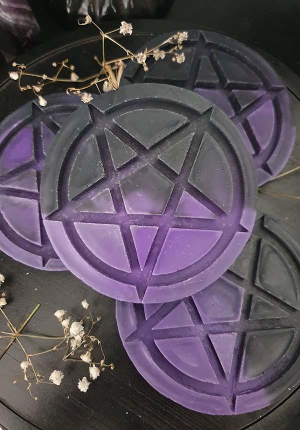 Enchanting Pentagram Wax Melt in Black Amber & Lavender Fragrance
