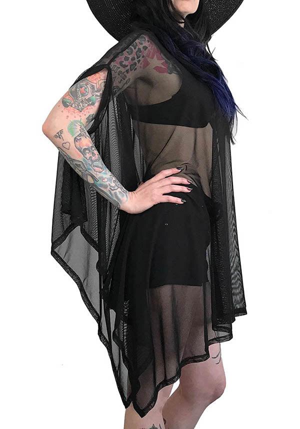 Oversized Mesh Rhiannon Flowing Tunic Top for Summer
