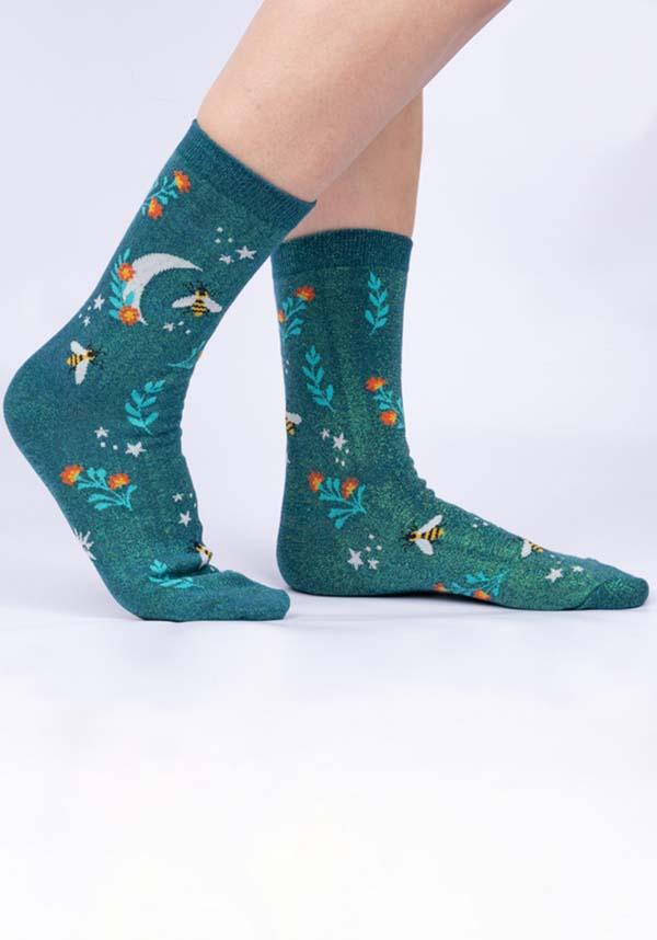 Bee - themed Dazzling Crew Socks for Nature Lovers