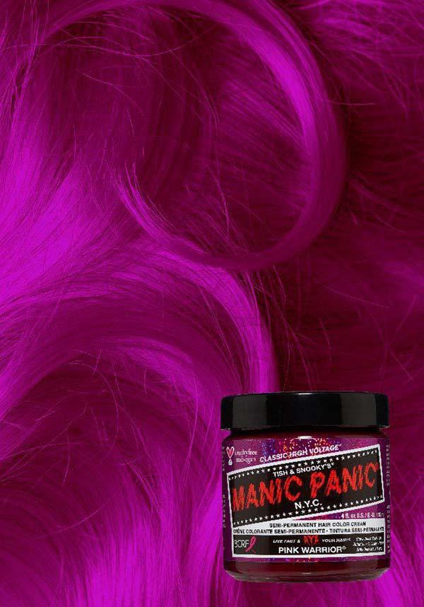 Cool-Toned Medium Neon Pink Vegan Hair Dye - Pink Warrior Classic