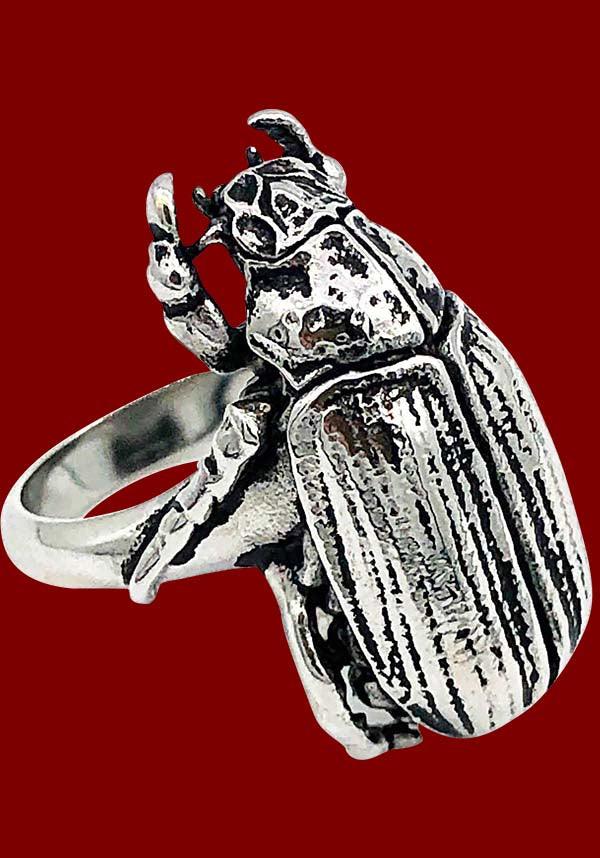 Nature - Inspired Stainless Steel Beetle Ring for Endless Wear