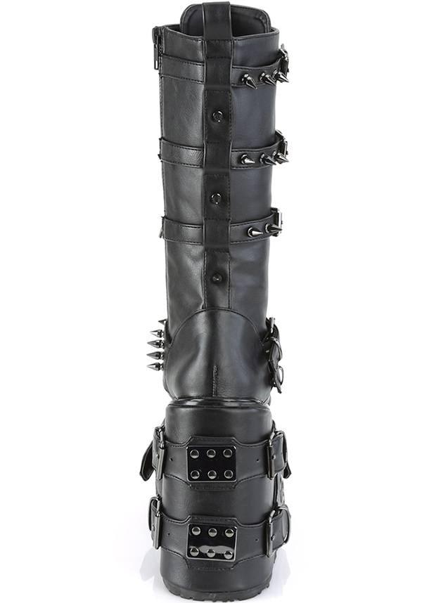 Black Demonia Swing-327 Platform Boots - Preorder Available