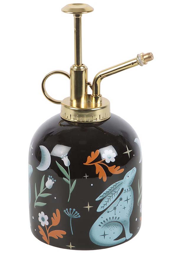 Gorgeous Gold-Detailed Ceramic Midnight Hare Plant Mister