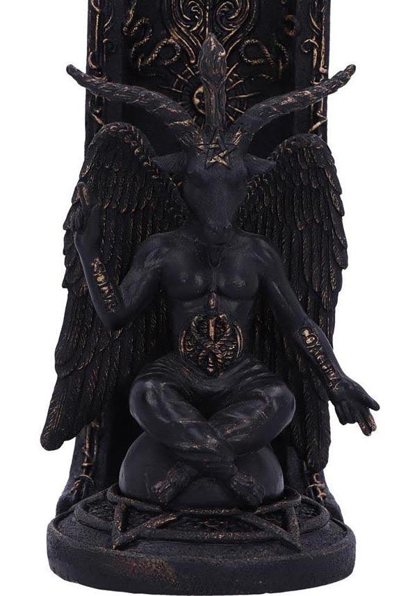 Exquisitely Hand - painted Baphomet's Essence Incense Burner for Gothic Lovers