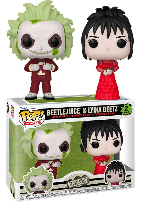 Beetlejuice and Lydia Deetz Collectible POP! Vinyl Figure Set [2 Pack]