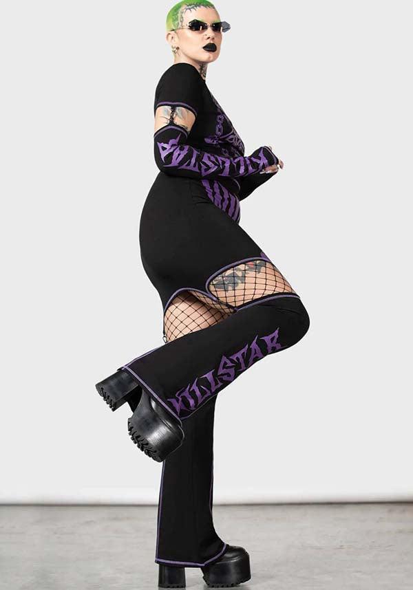 Martyr Brand Suspender Skirt with Detachable Flared Leg Warmers