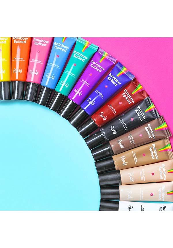 Red-Spiked Rainbow Base Pigment for Intense Makeup Color
