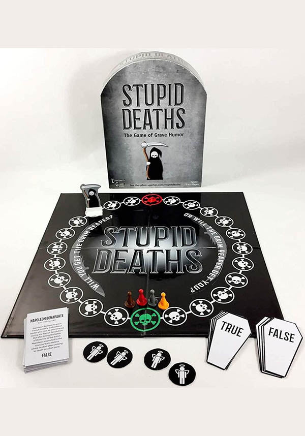 Stupid Deaths: A Hilarious and Dark Board Game for Party Fun