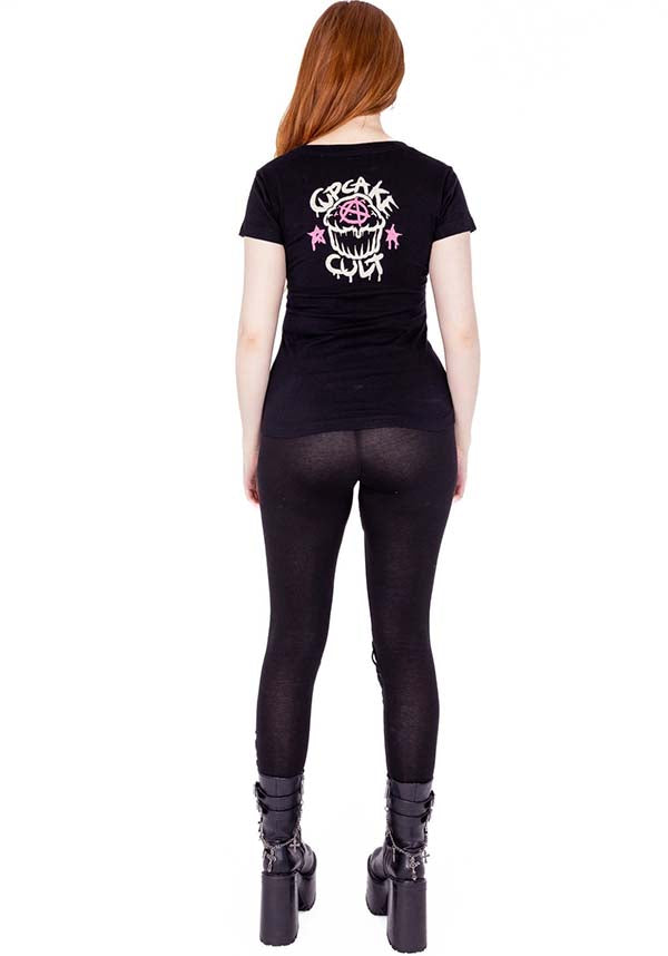 Cupcake Cult's Adorable and Edgy Bat Candy Cotton T-Shirt