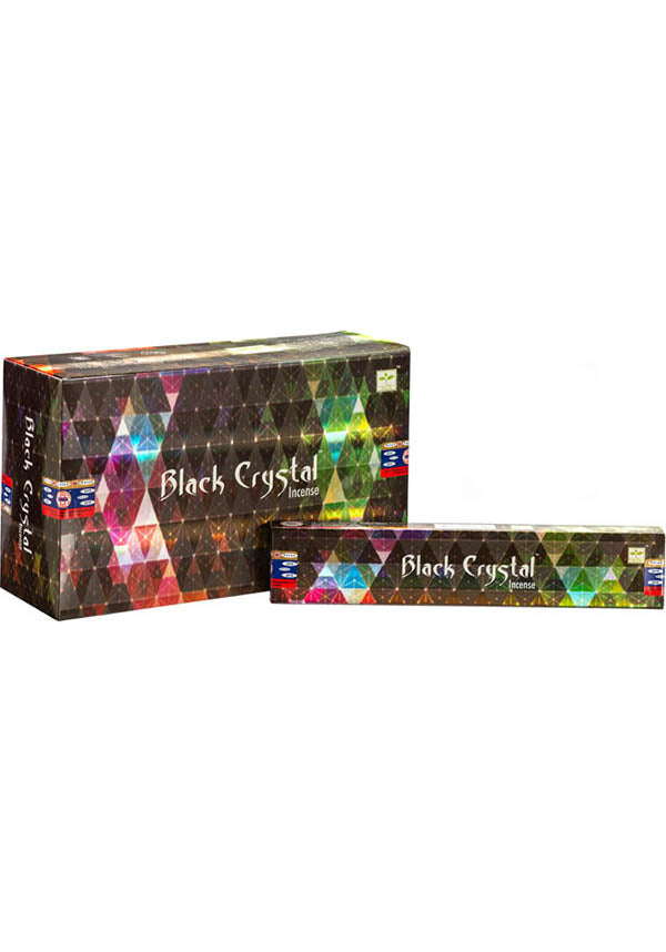 Lucky Black Crystal Incense Sticks for Positive Energy