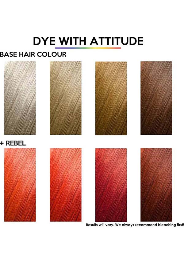 Rebel UV Fiery Red Semi - permanent Hair Colour | Ideal for Bold Fashionistas