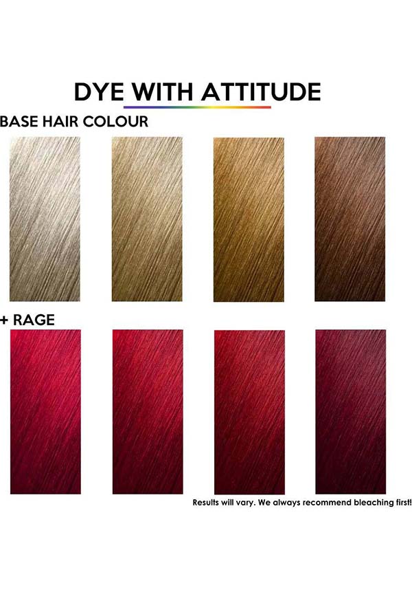 Attitude Rage Red Semi - Permanent Hair Dye, 135 ml, Vegan & Cruelty - Free