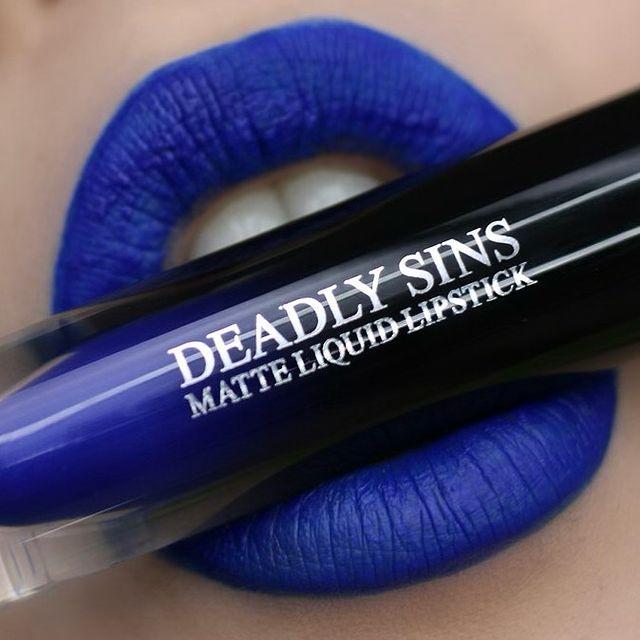 Lunar Matte Liquid Lipstick - A Striking Rich Blue Shade