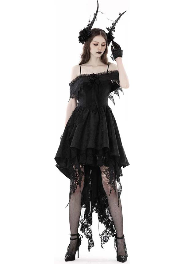 Enchanting Off - the - Shoulder Runaway Princess Polyester Dress