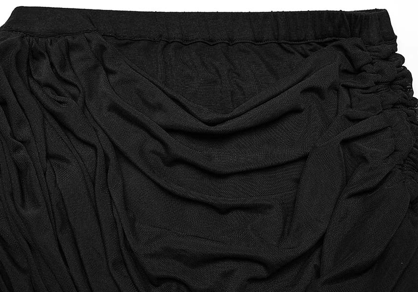Isadora Ruched Wrap Skirt - A Versatile Punk Rave Fashion Piece
