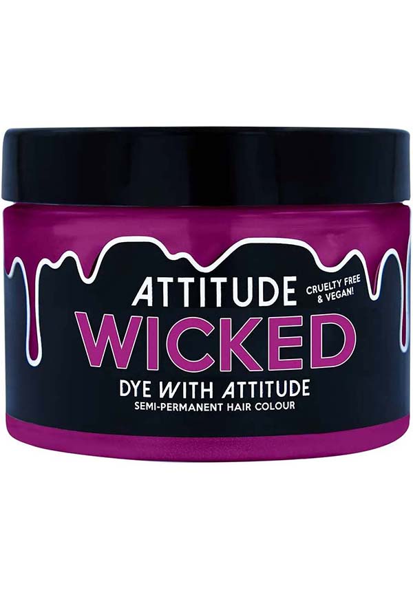 Attitude Wicked Purple Semi - permanent Hair Dye for a Magical Look