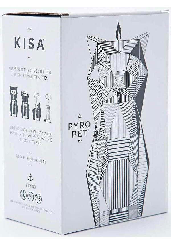 Kisa Burgundy - Handmade Artistic Cat - Shaped Scentless Candle for Home Decor or Thoughtful Gift