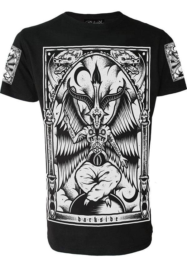 Occult-Inspired Baphomet Unisex Cotton T-Shirt for Alternative Fashion