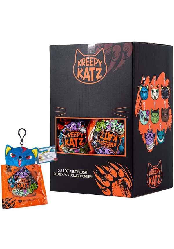 Kreepy Katz Keychain Plush Toy in Blind Bag Collection