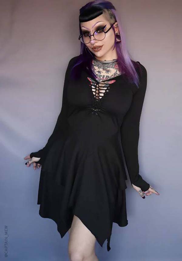 Bellatrix Witchy Style Ultra - Soft Mini Dress for Cozy Wear