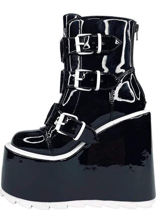 YRU x Death Note Dune Lo Ryuk Black Platform Boots - Exclusive Anime - Inspired Footwear