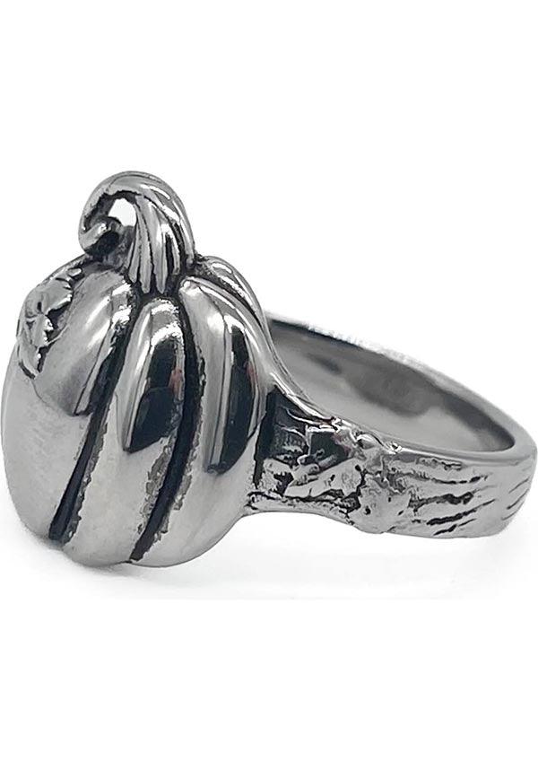 All - Year - Round Stainless Steel Pumpkin - Shaped Ring for Spooky Lovers