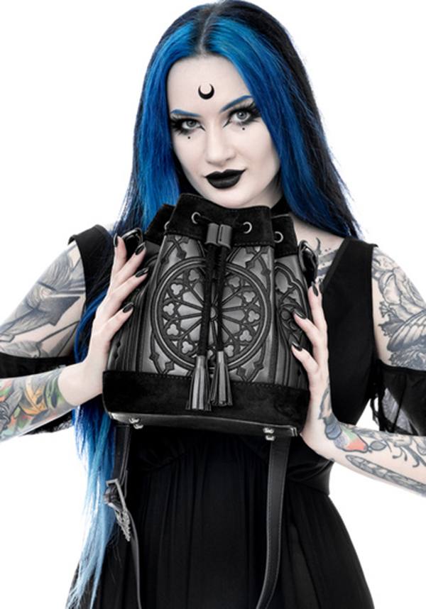 Restyle's Sanctum Adjustable Gothic Elegant Bucket Bag