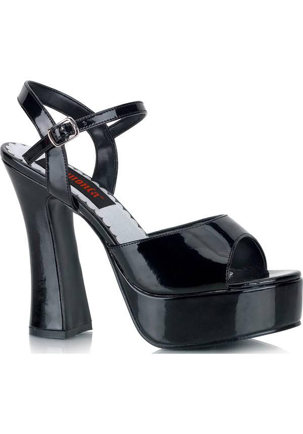 Black Patent Chunky Platform Heels DOLLY - 09 (Pre - order)