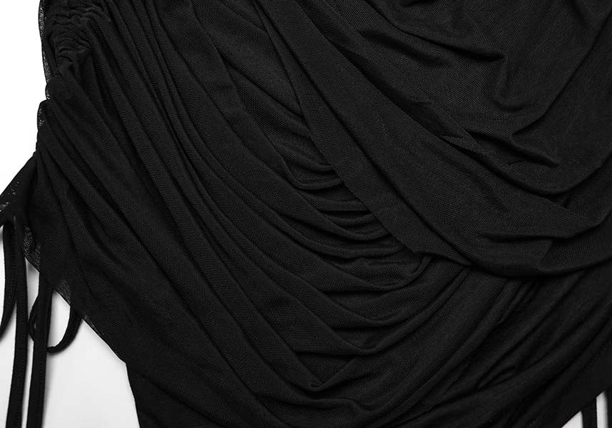 Isadora Ruched Wrap Skirt - A Versatile Punk Rave Fashion Piece