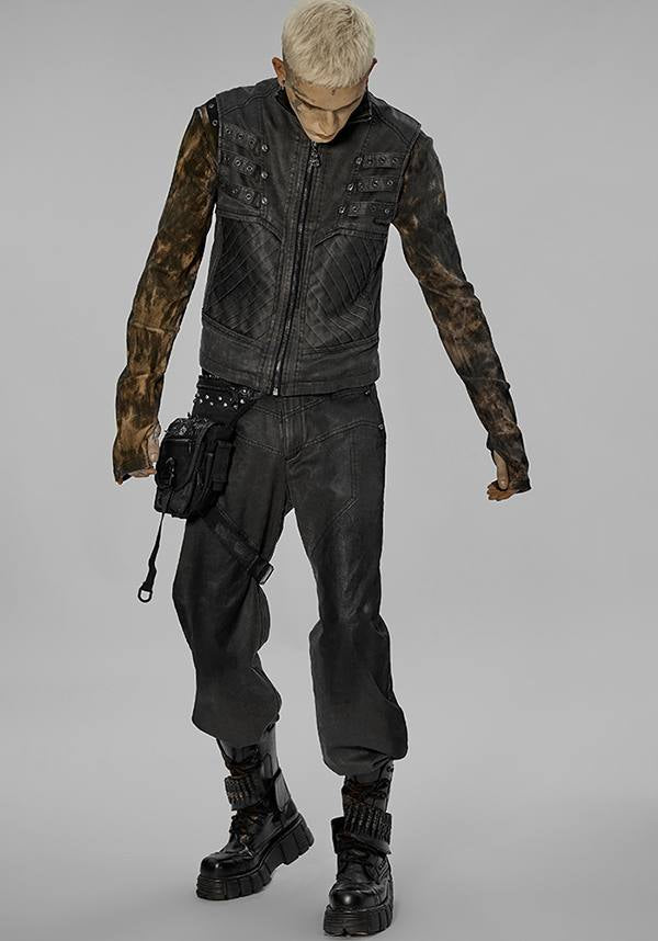 Stylish Blade Adjustable WAIST BAG with Punk Decoration