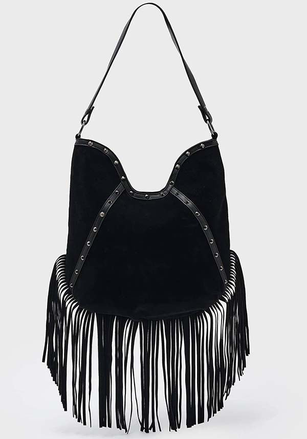 Rising Sun Embroidered Soft Suede Fashion Bag