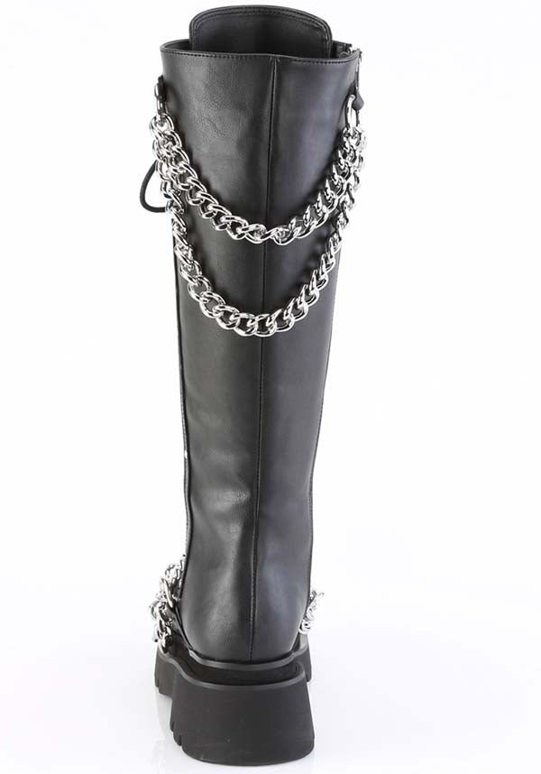 RENEGADE-215 Black Platform Boots - Preorder Available