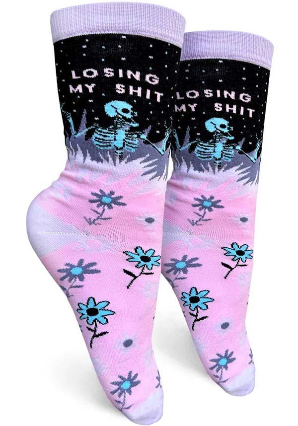 Losing My Shit Fashionable Crew Socks for Women