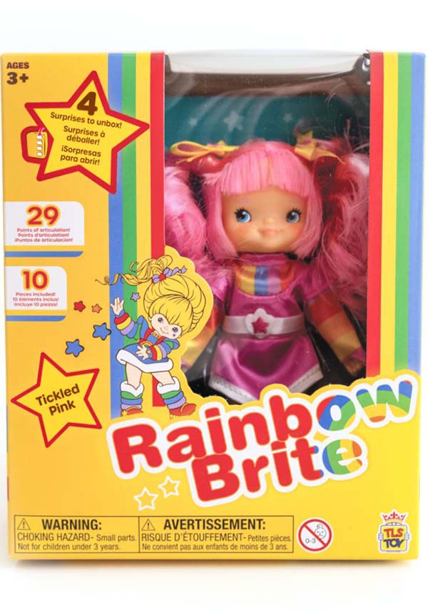 5.5'' Rainbow Brite Tickled Pink Articulated Fashion Doll