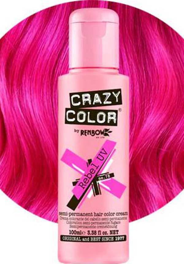 Rebel UV Semi - permanent Bright & Bold Vegan Hair Colour 100ml