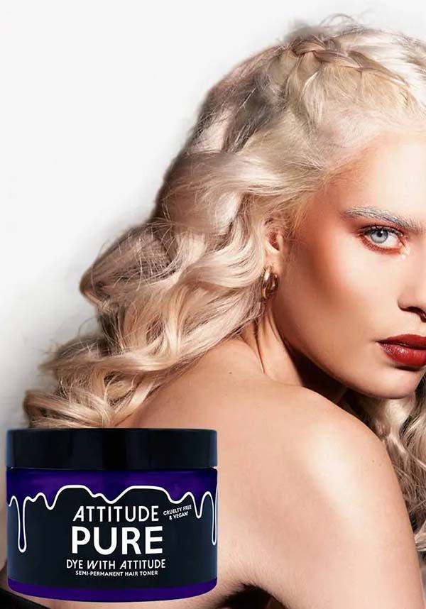 Pure White Semi - permanent Hair Toner for Achieving Platinum Blonde