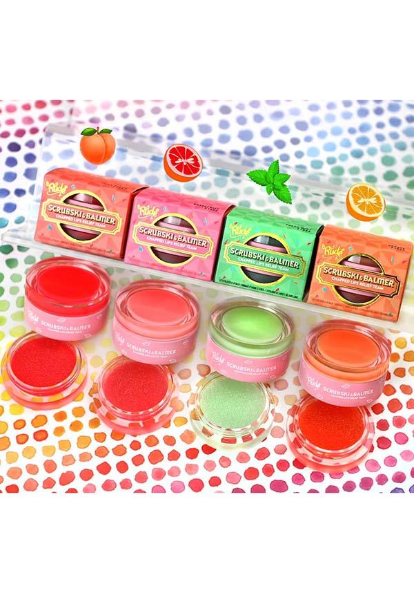 Juicy Peach Flavored Scrubski & Balmer 2-in-1 Lip Scrub and Balm