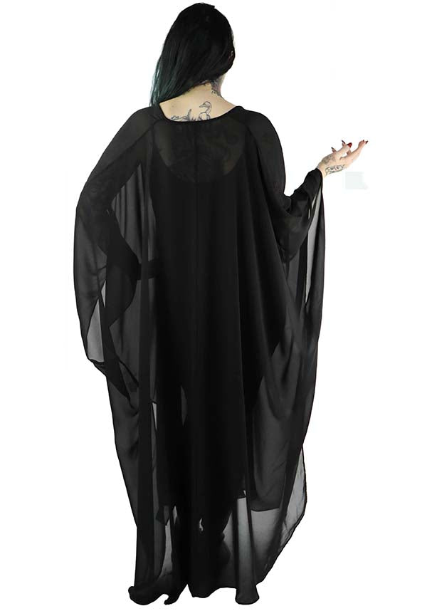 Soft and Flowing Petra Chiffon Kaftan - Ideal for Layering