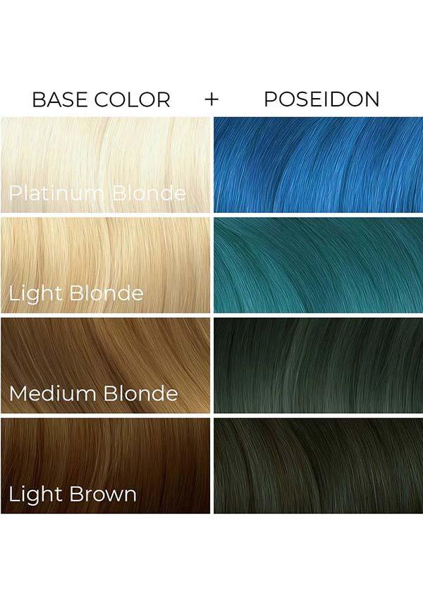 Poseidon Semi - Permanent Vegan Hair Colour, 118ml for Vivid Blue Look