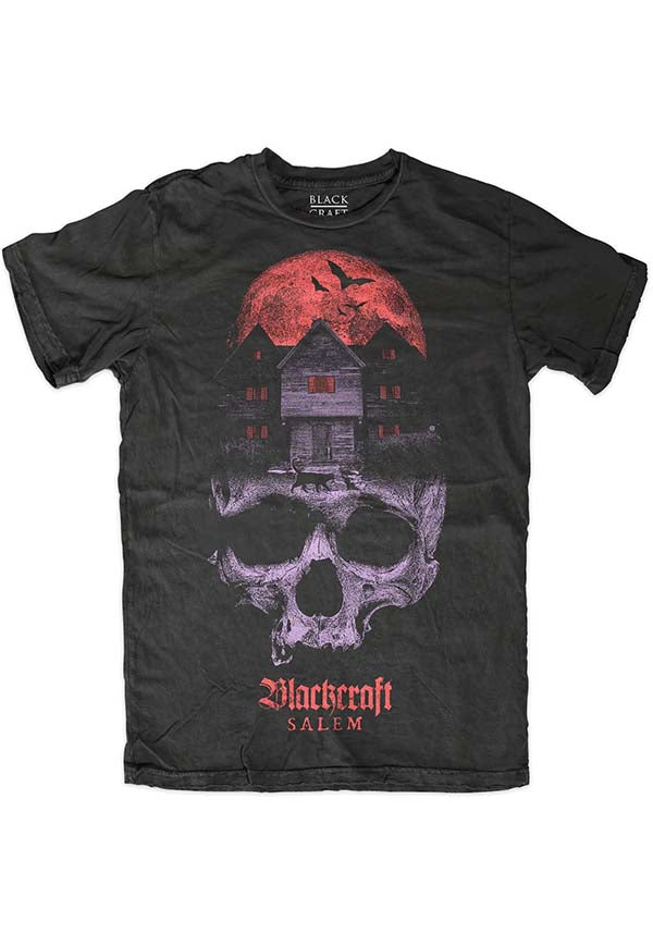 Salem Witch House Design Gothic Style Men's and Women's T-Shirt